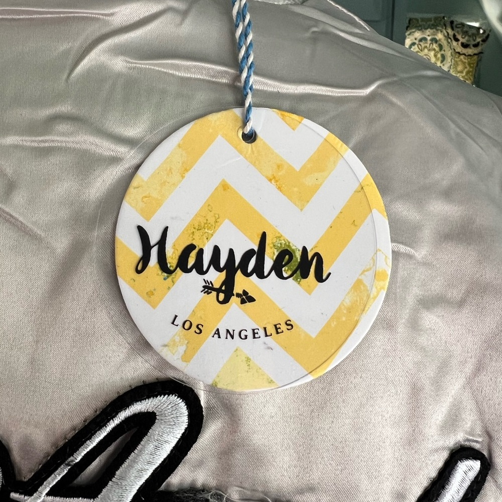 Hayden Green and Cream Bomber Jacket - Picture 9 of 14